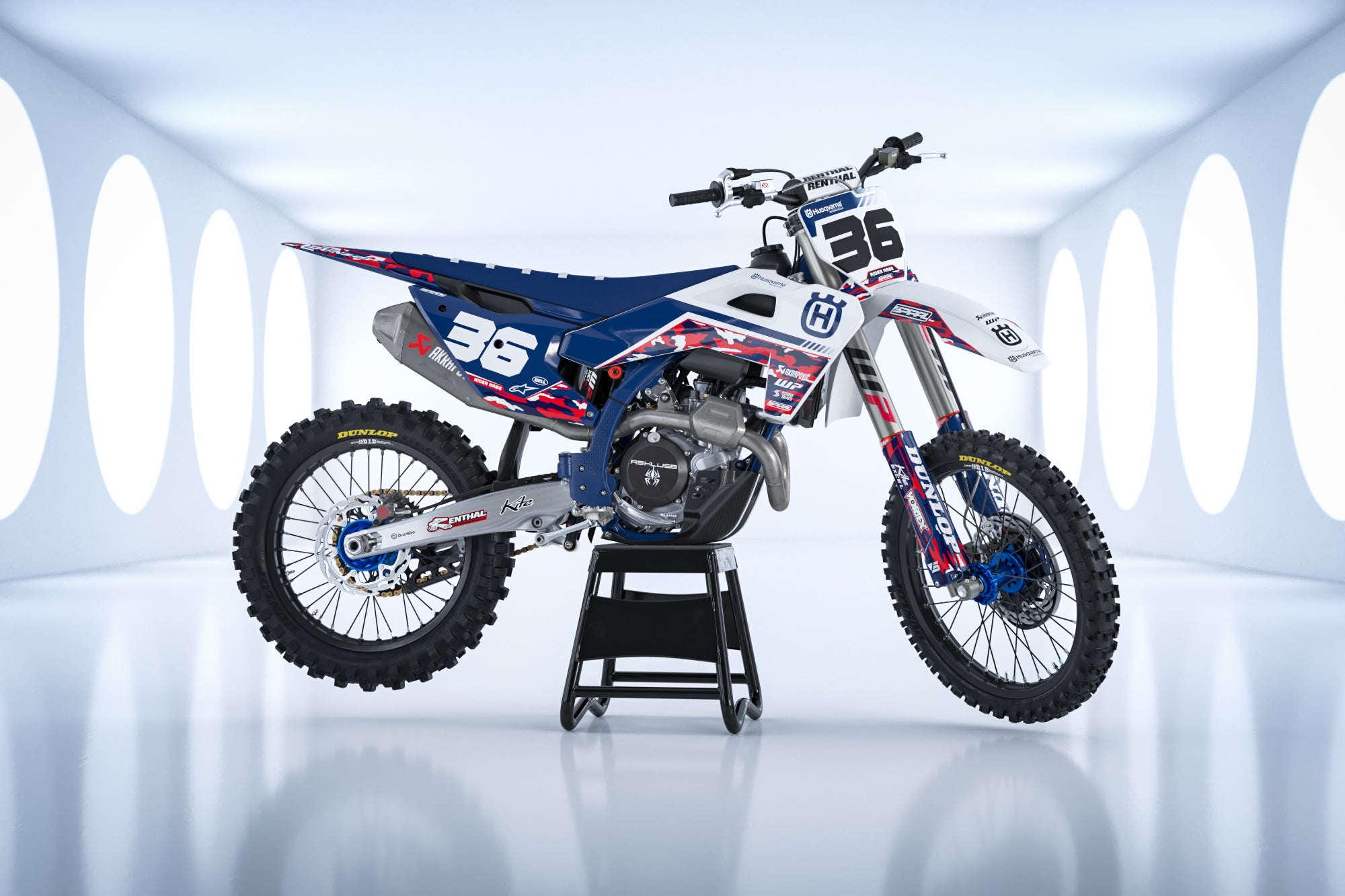 Husqvarna // Camo Blue Red (All Bikes)